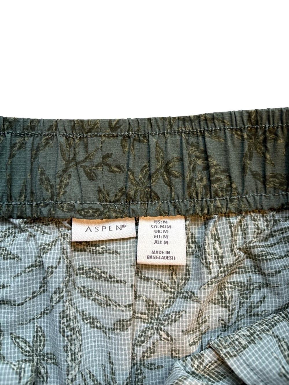 Aspen Botanical Print Hiking Skirt Green Size M - Picture 3 of 3
